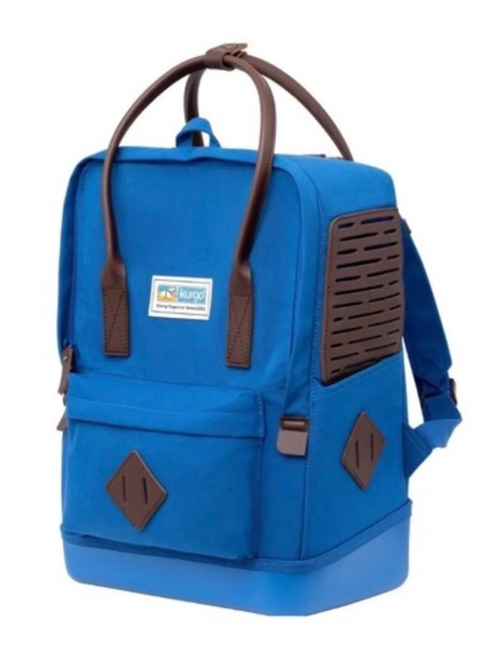 Kurgo Blue Backpack Pet Carrier with Teal Interior